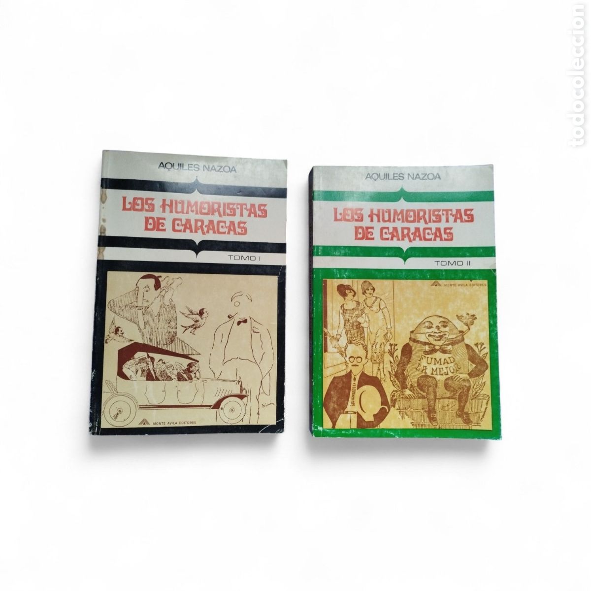 Libri di seconda mano: LOS HUMORISTAS DE CARACAS 2 VOL&Uacute;MENES. Aquiles Nazoa 1972 - AQUILES NAZOA