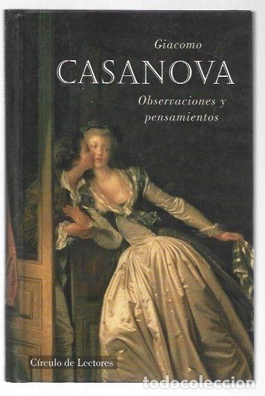 Libros: OBSERVACIONES Y PENSAMIENTOS - CASANOVA, GIACOMO - Foto 1