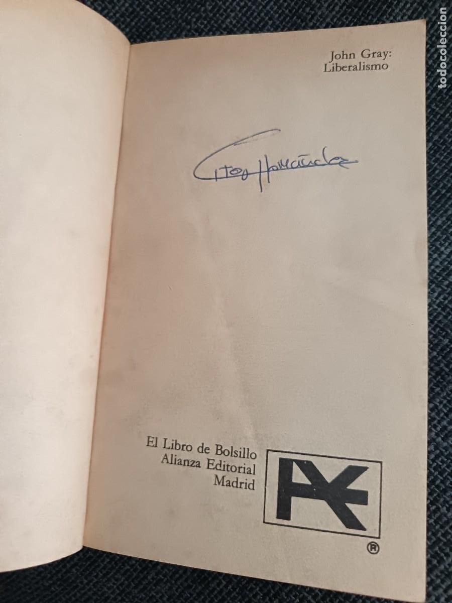 Libros: Libro Liberalismo. John Gray. Alianza Editorial 1994. - Foto 3