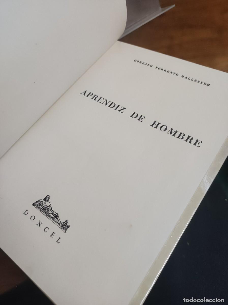 Libros: Aprendiz de Hombre Gonzalo Torrente Ballester Doncel - Foto 2