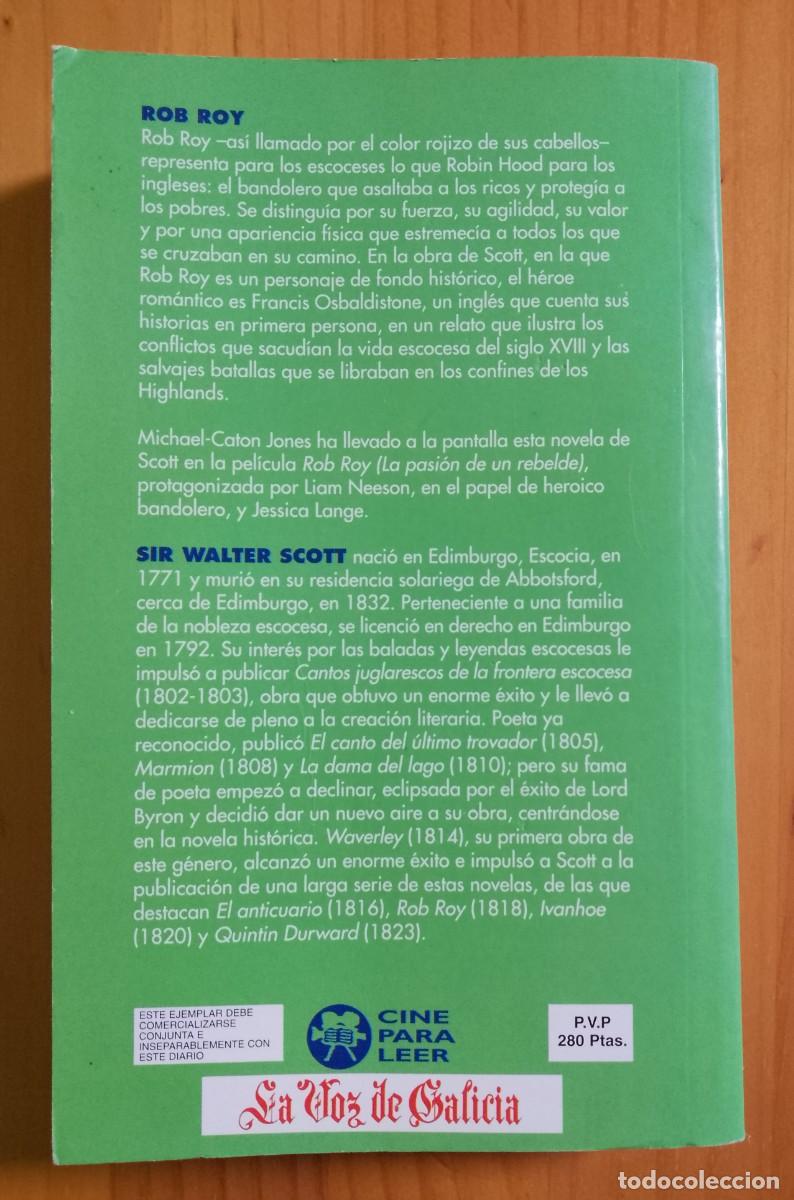Libros: ROB ROY - WALTER SCOTT - Foto 2