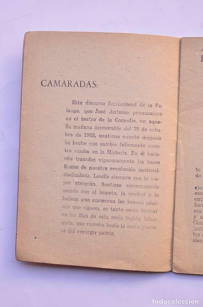 Libros: Discurso fundacional de la Falange - PRIMO DE RIVERA, Jos&eacute; Antonio - Foto 3