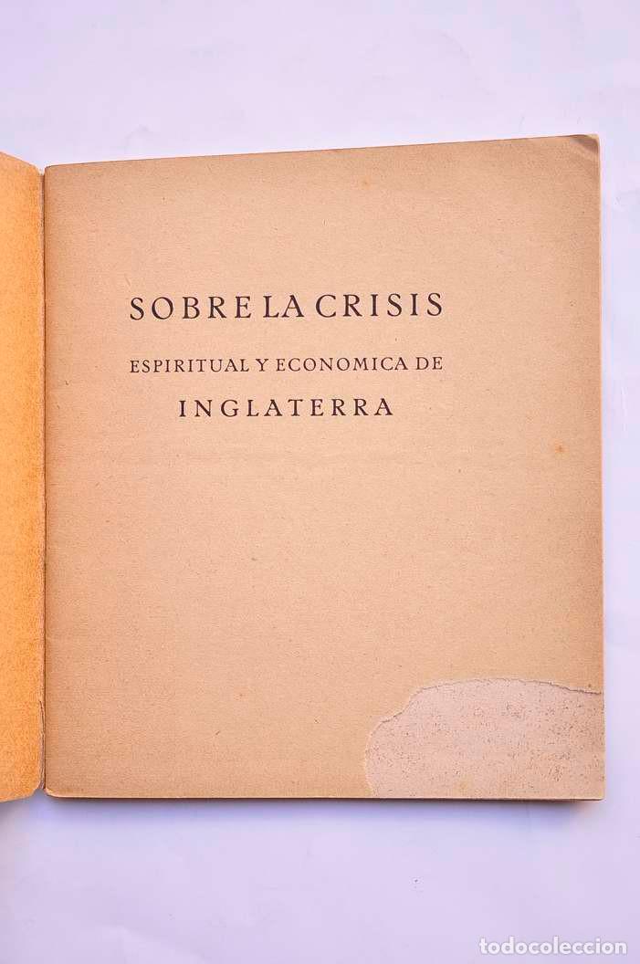 Libros: Sobre la crisis espiritual y econ&oacute;mica de Inglaterra - AN&Oacute;NIMO - Foto 2