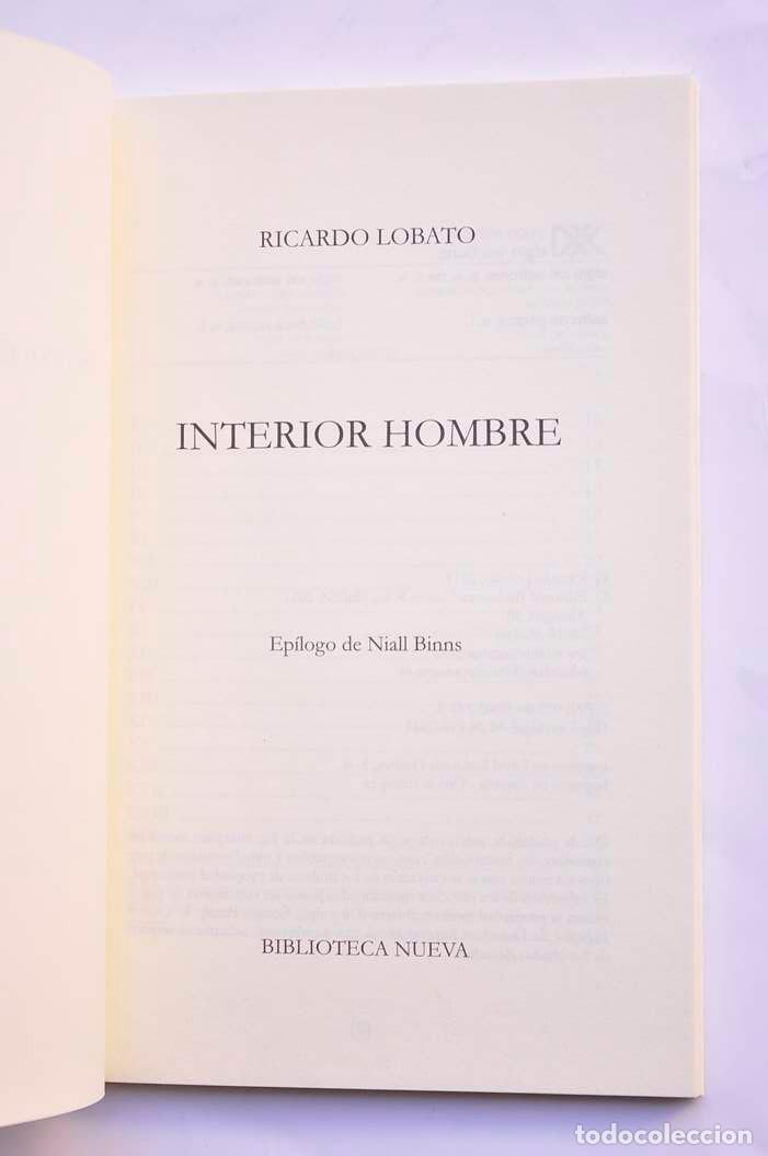 Libros: Interior hombre - LOBATO, Ricardo - Foto 2