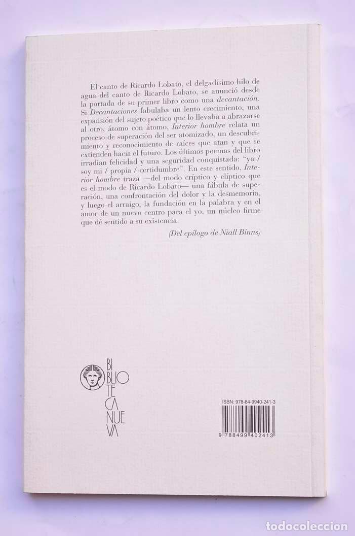 Libros: Interior hombre - LOBATO, Ricardo - Foto 4