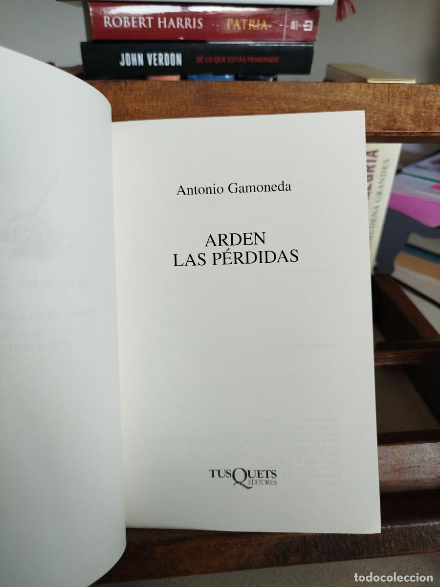 Libros: Arden las p&eacute;rdidas - Gamoneda, antonio - Foto 3