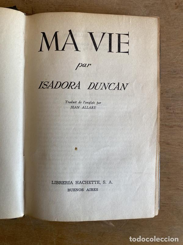 books: Ma Vie - Duncan Isadora