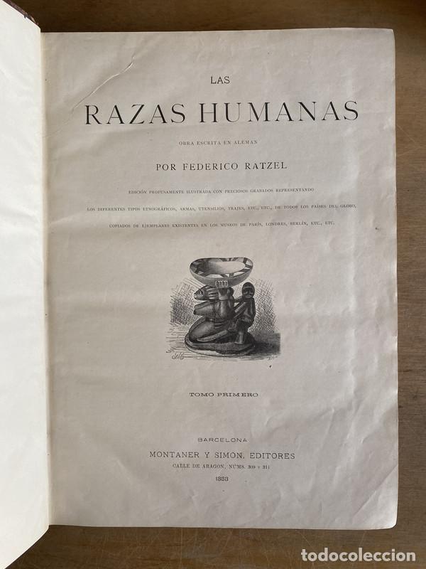books: Las razas humanas - Ratzel Federico