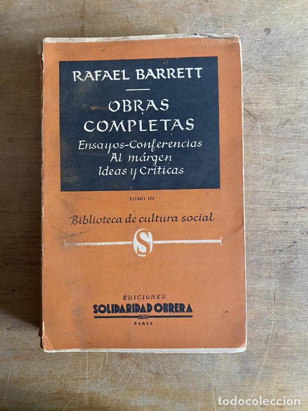 Libros: Obras completas - Barrett Rafael - Foto 1