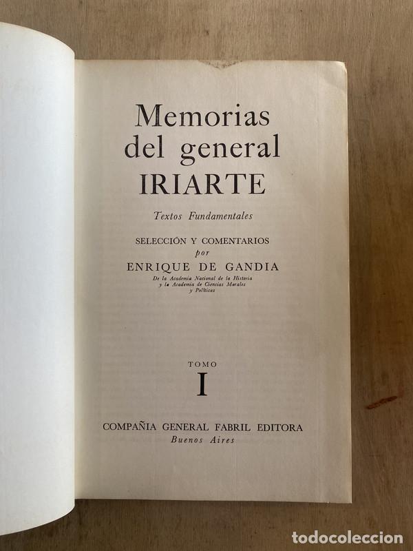 B&uuml;cher: Memorias del general Iriarte - de Gandia Enrique