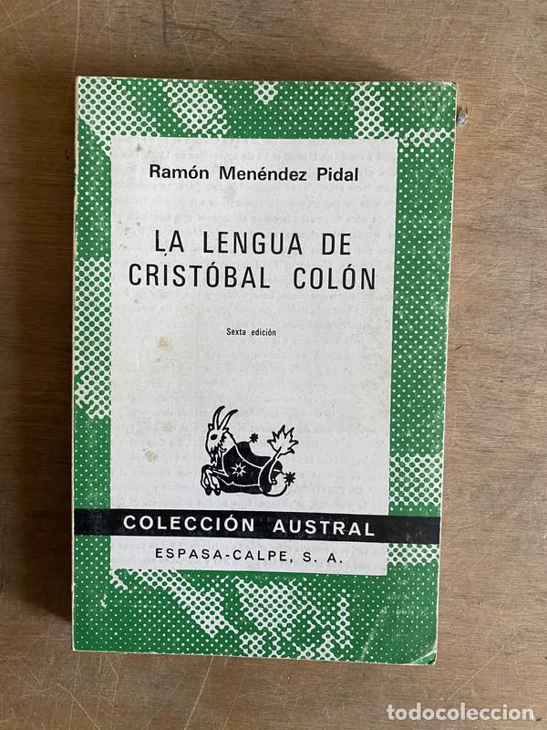 Libros: La lengua de Cristobal Colon - Menendez Pidal Ramon - Foto 1