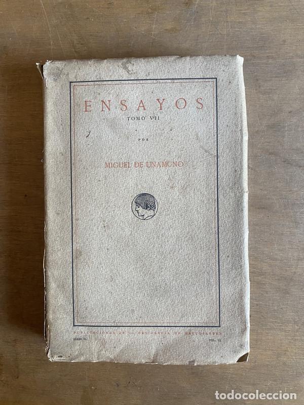 Libros: ENSAYOS - De Unamono Miguel - Foto 1