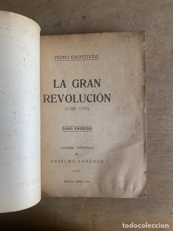 B&uuml;cher: La gran revolucion (1789-1793) - Kropotkine Pedro.