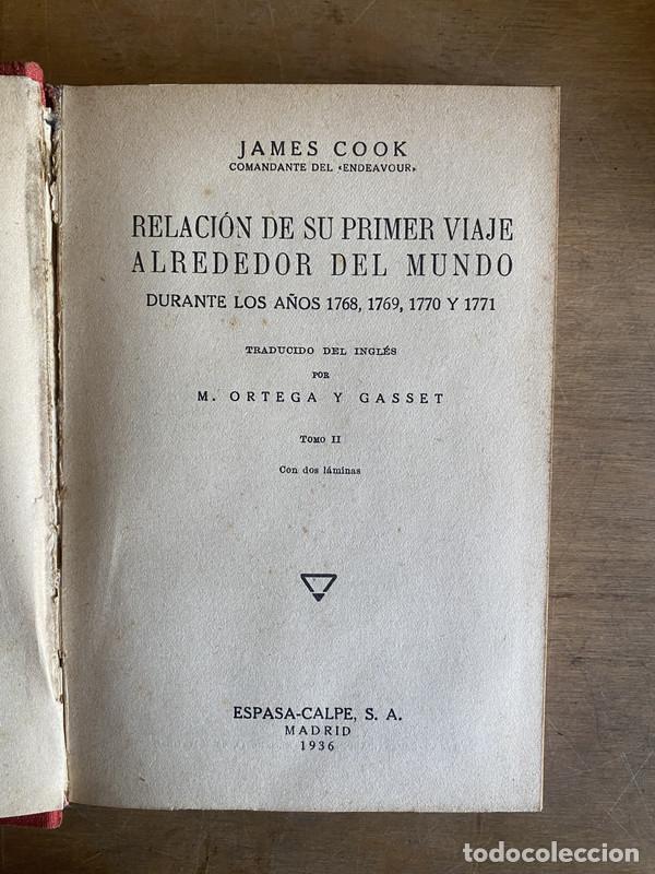 Libri di seconda mano: Relacion de su primer viaje alrededor del mundo durante los a&ntilde;os 1768 1769 1770 y 1771 - Cook James.