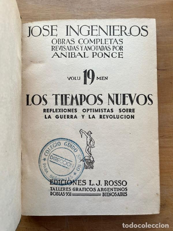 Libros: Los tiempos nuevos - Ingenieros Jose - Foto 1