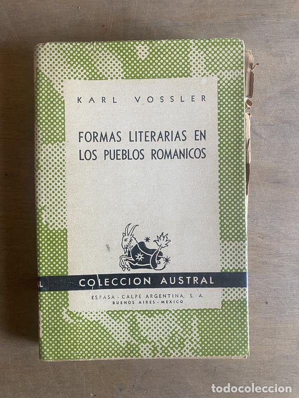 B&uuml;cher: Formas literarias en los pueblos Romanicos - Vossler Karl
