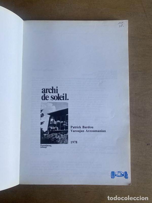 Livres: Archi de soleil - Bardou Patrick; Arzoumanian Varoujan