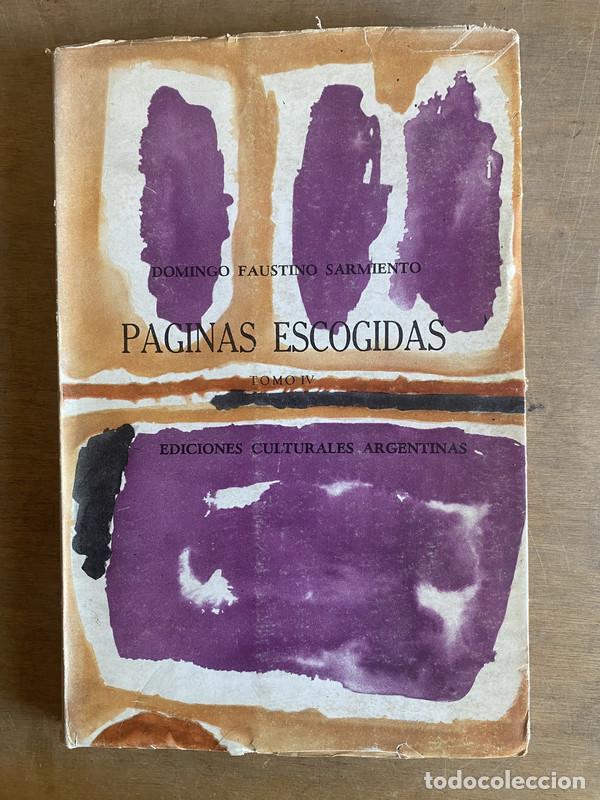 Libros: P&aacute;ginas escogidas - Sarmiento Domingo Faustino - Foto 1