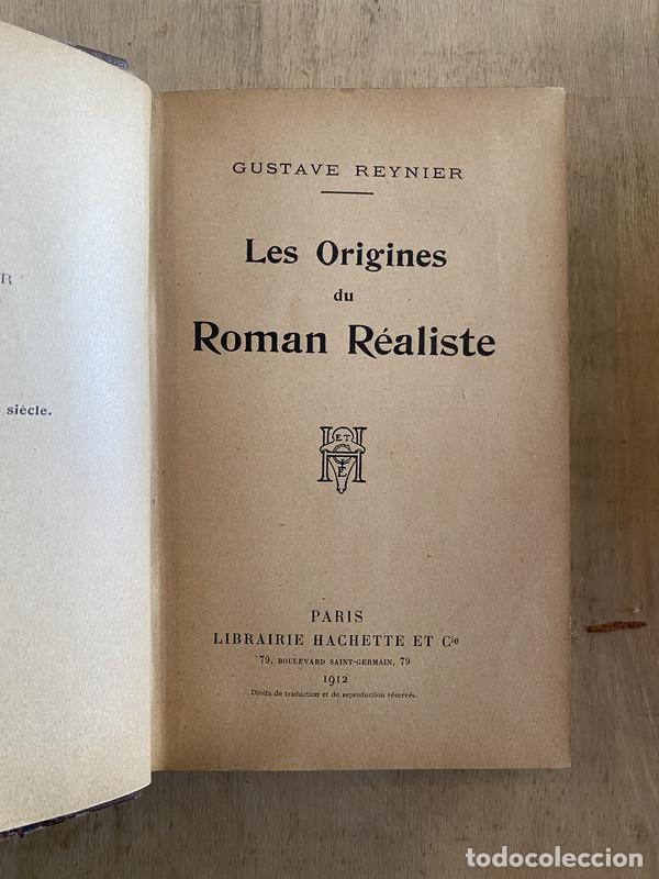 Livres: Les origines du Roman R&eacute;aliste - Reynier Gustave