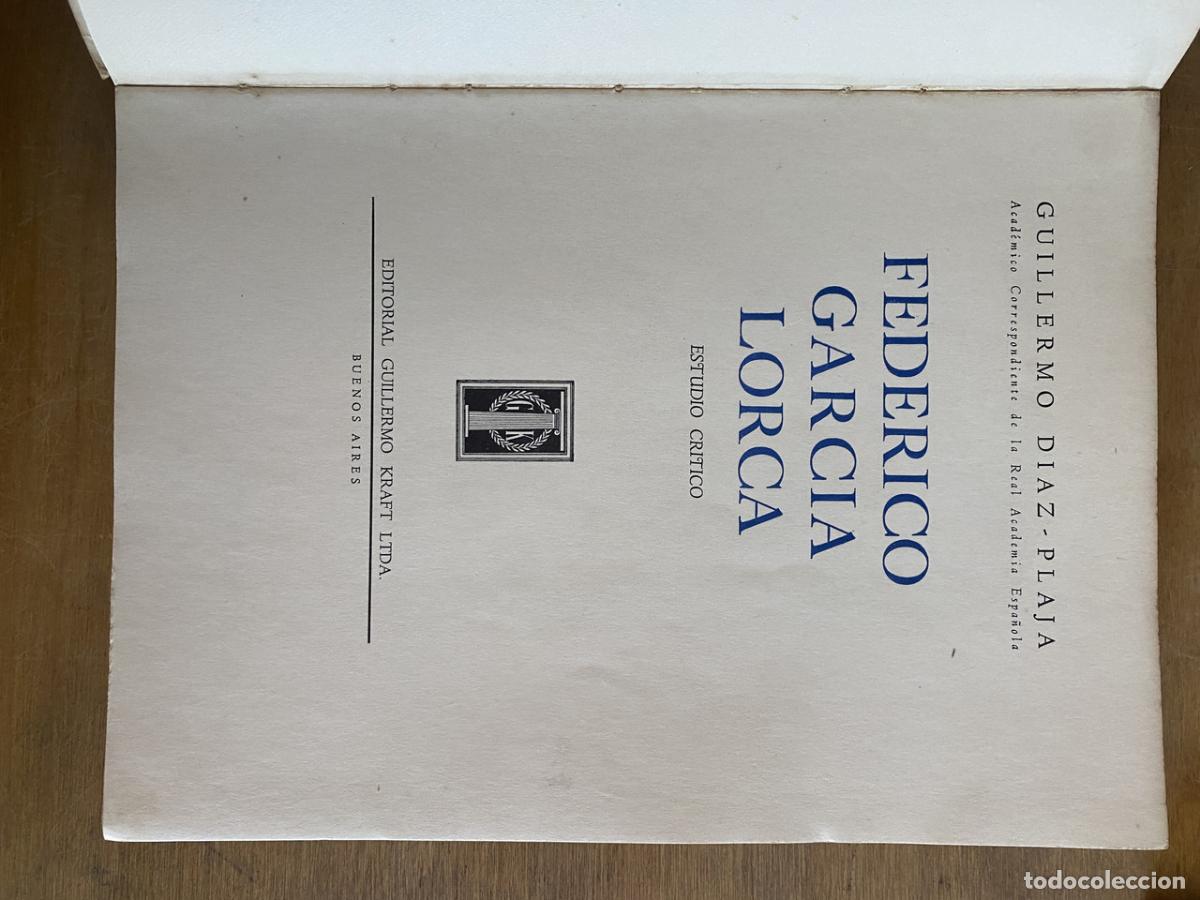 Libros: Federico Garcia Lorca - Diaz-Plaja Guillermo - Foto 1