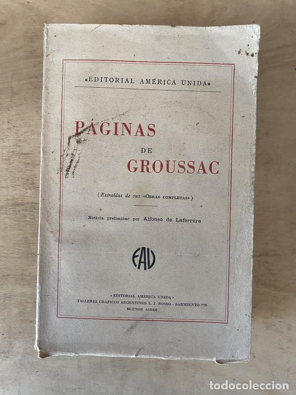 Libri di seconda mano: Paginas de Groussac - Groussac Paul