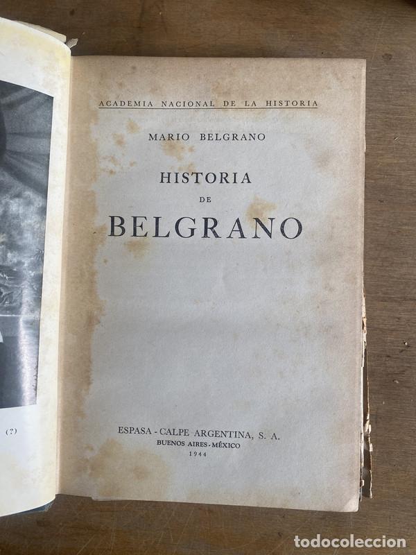 Libros: Historia de Belgrano - Belgrano Mario - Foto 1