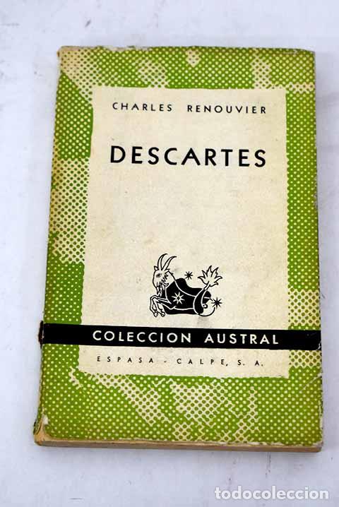 Libros: Descartes: Renouvier, Charles.- Renouvier, Charles - Foto 1