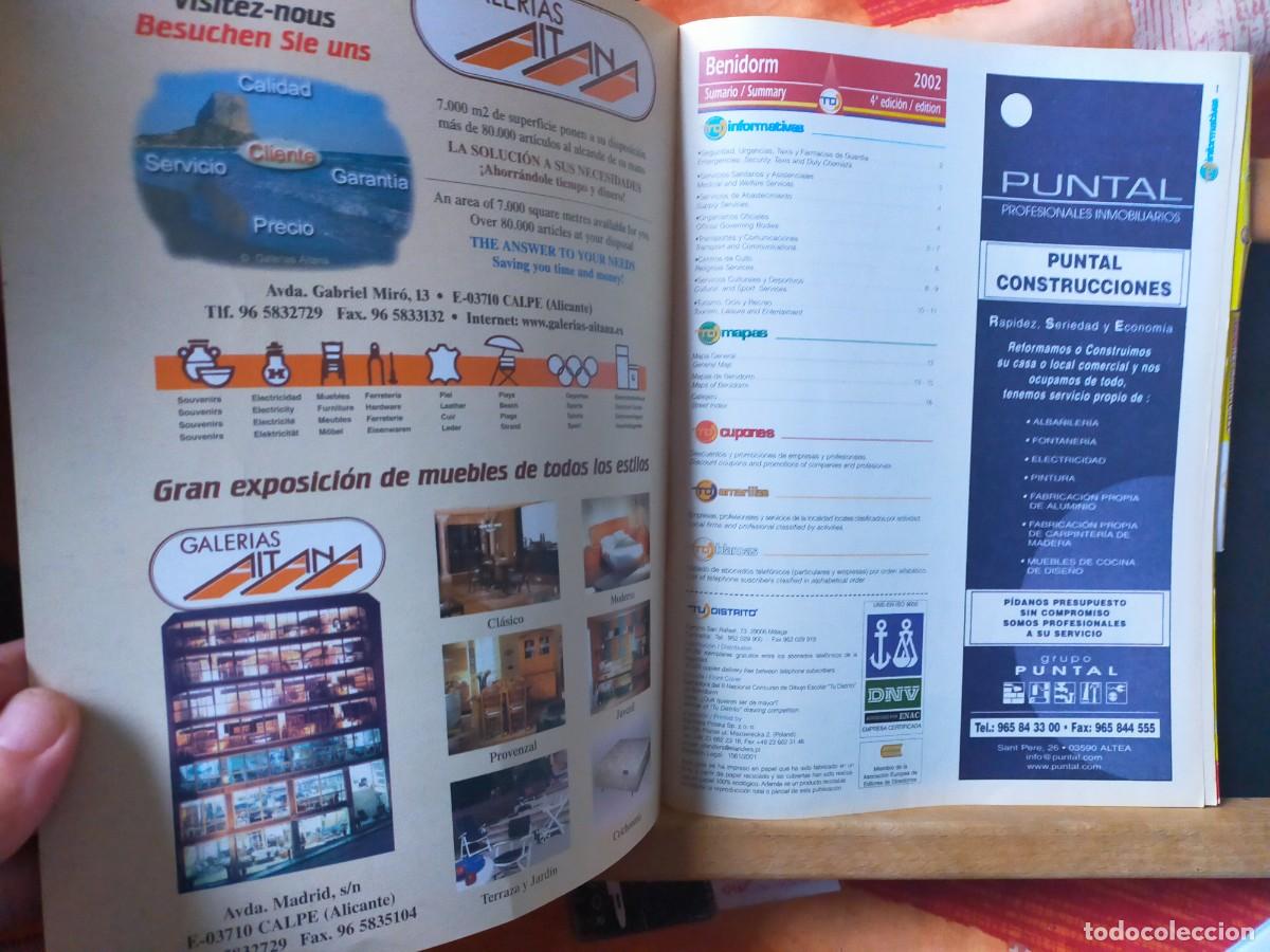 Libros: TU DISTRITO. LA GU&Iacute;A TELEF&Oacute;NICA LOCAL DE BENIDORM. 4&ordf; EDICI&Oacute;N. 2002 - Foto 2