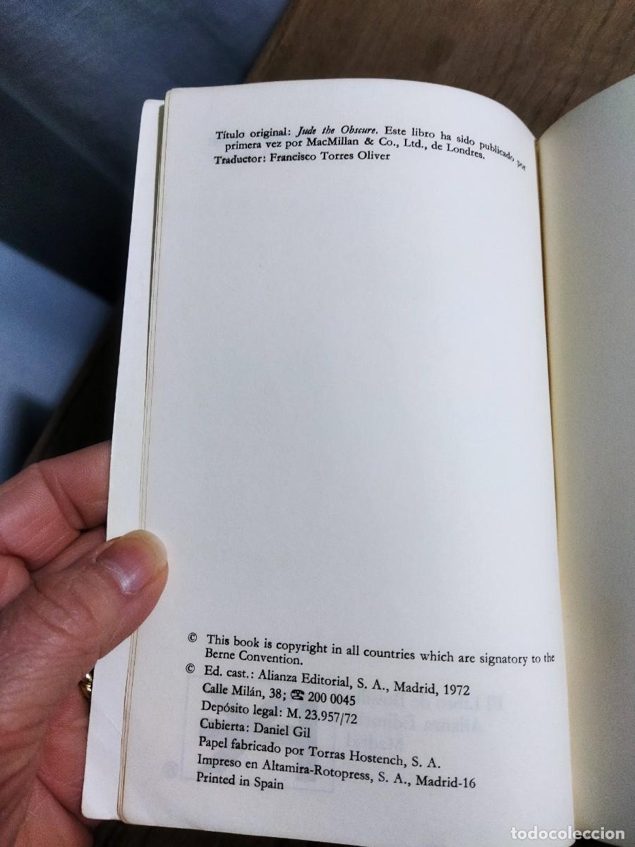 Libros: JUDE EL OSCURO - HARDY, THOMAS - Foto 3