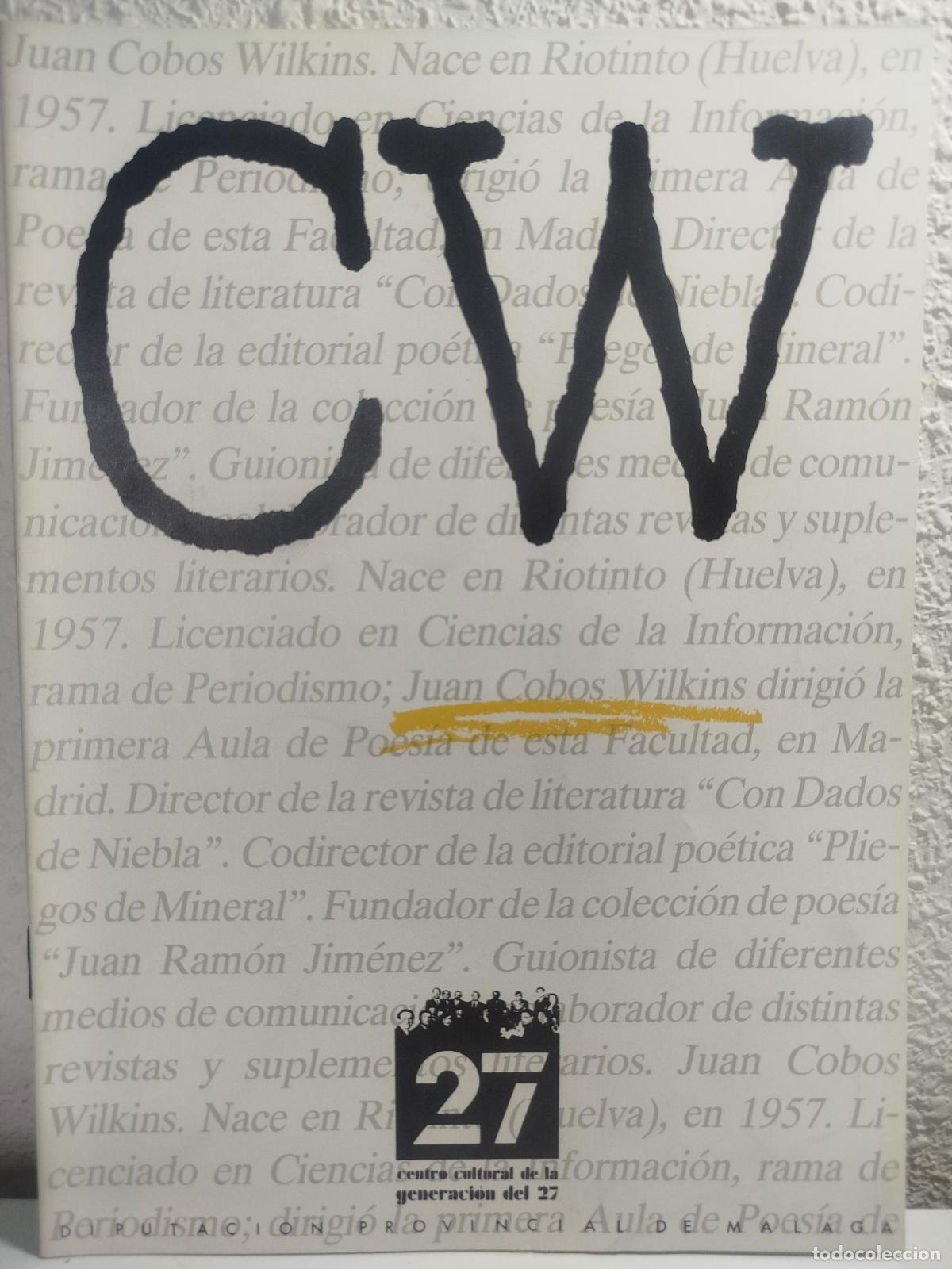 Libros: Cuaderno dedicado a Juan Cobos Wilkins - - Foto 1