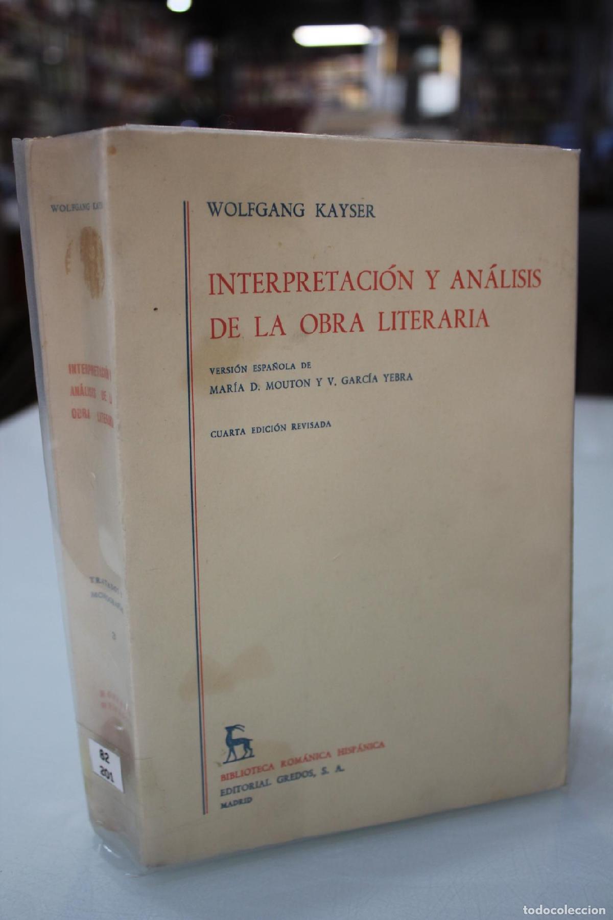 Libri di seconda mano: Interpretaci&oacute;n y an&aacute;lisis de la obra literaria. -