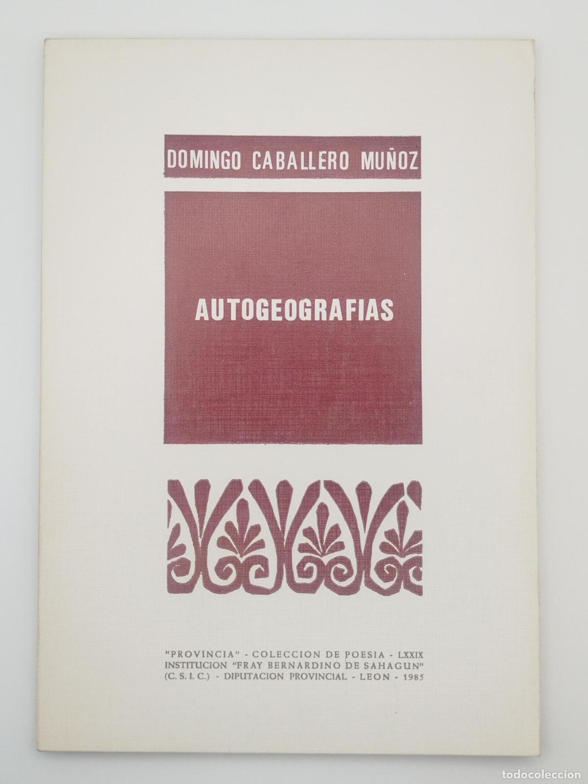 Libros: Autogeograf&iacute;as - Caballero Mu&ntilde;oz, Domingo - Foto 1