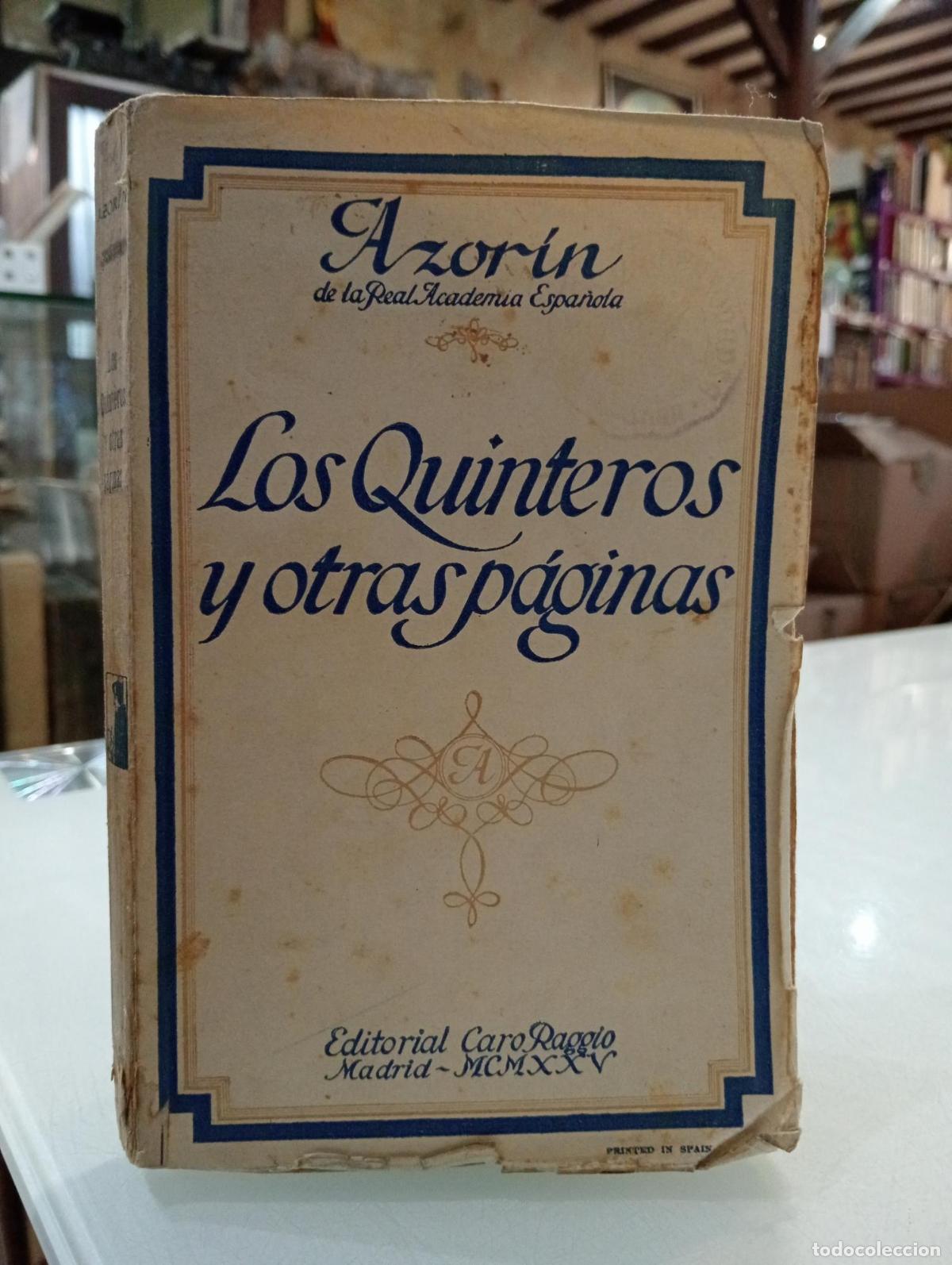 Libros: Los Quinteros y otras p&aacute;ginas - Azorin. - Foto 1