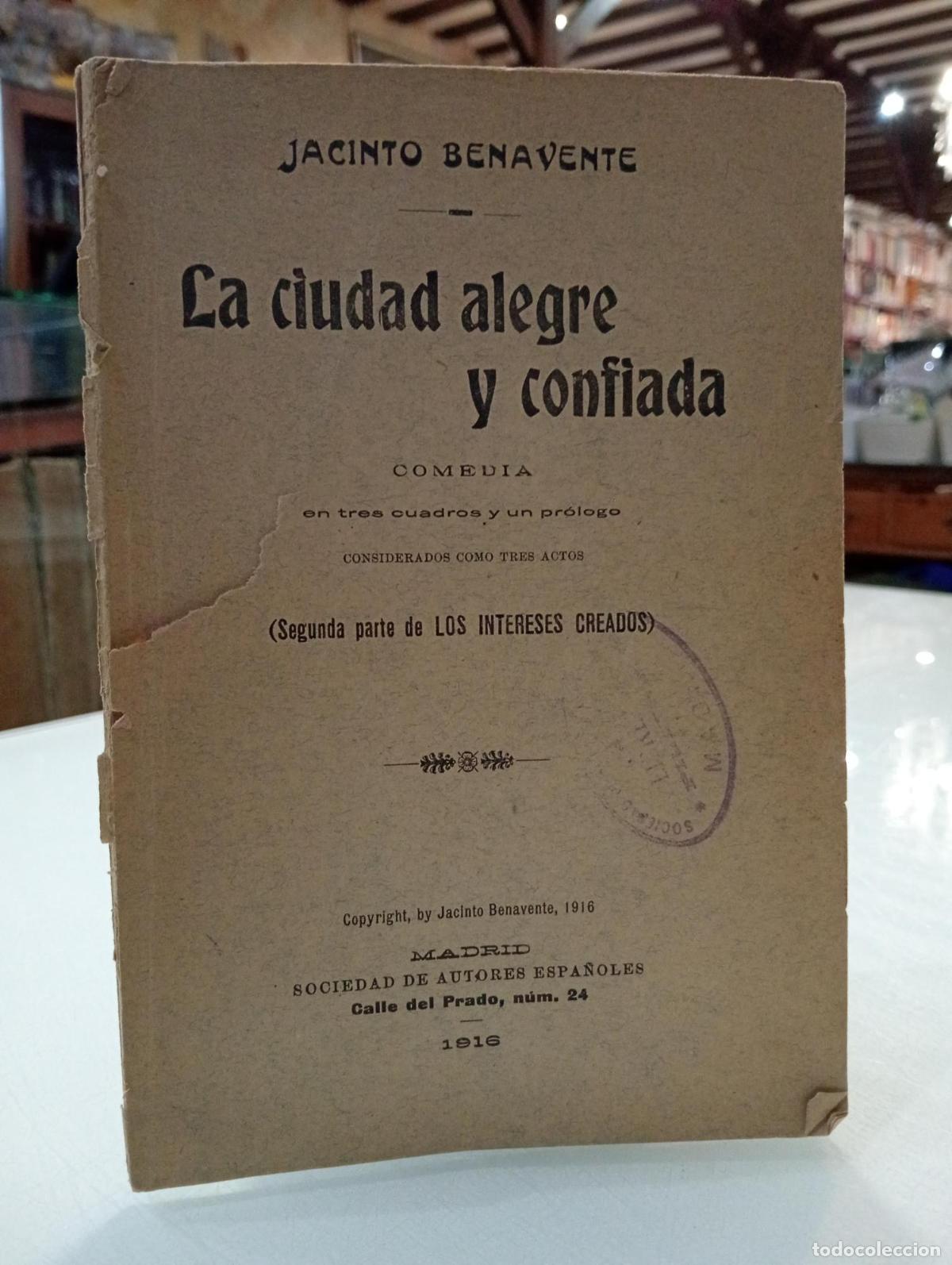 Libros: La ciudad alegre y confiada - Benavente, Jacinto. - Foto 1