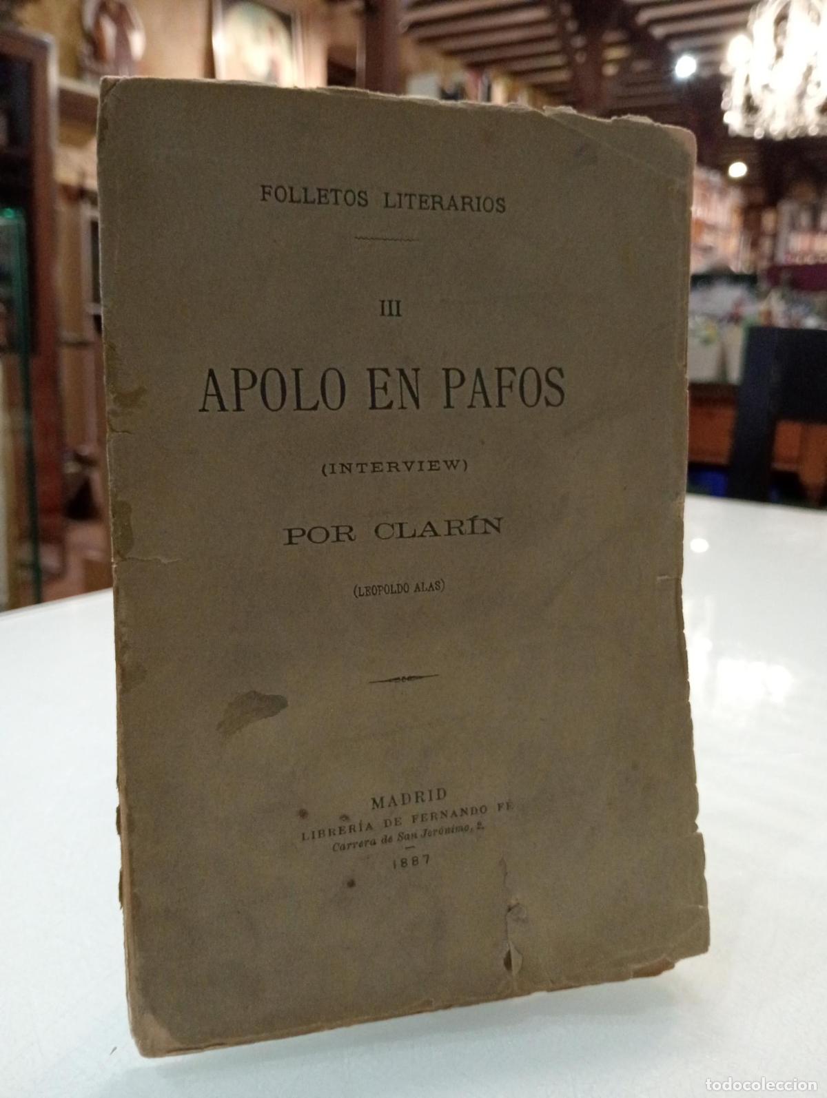 Libros: Apolo en Pafos - Alas Clar&iacute;n, Leopoldo. - Foto 1