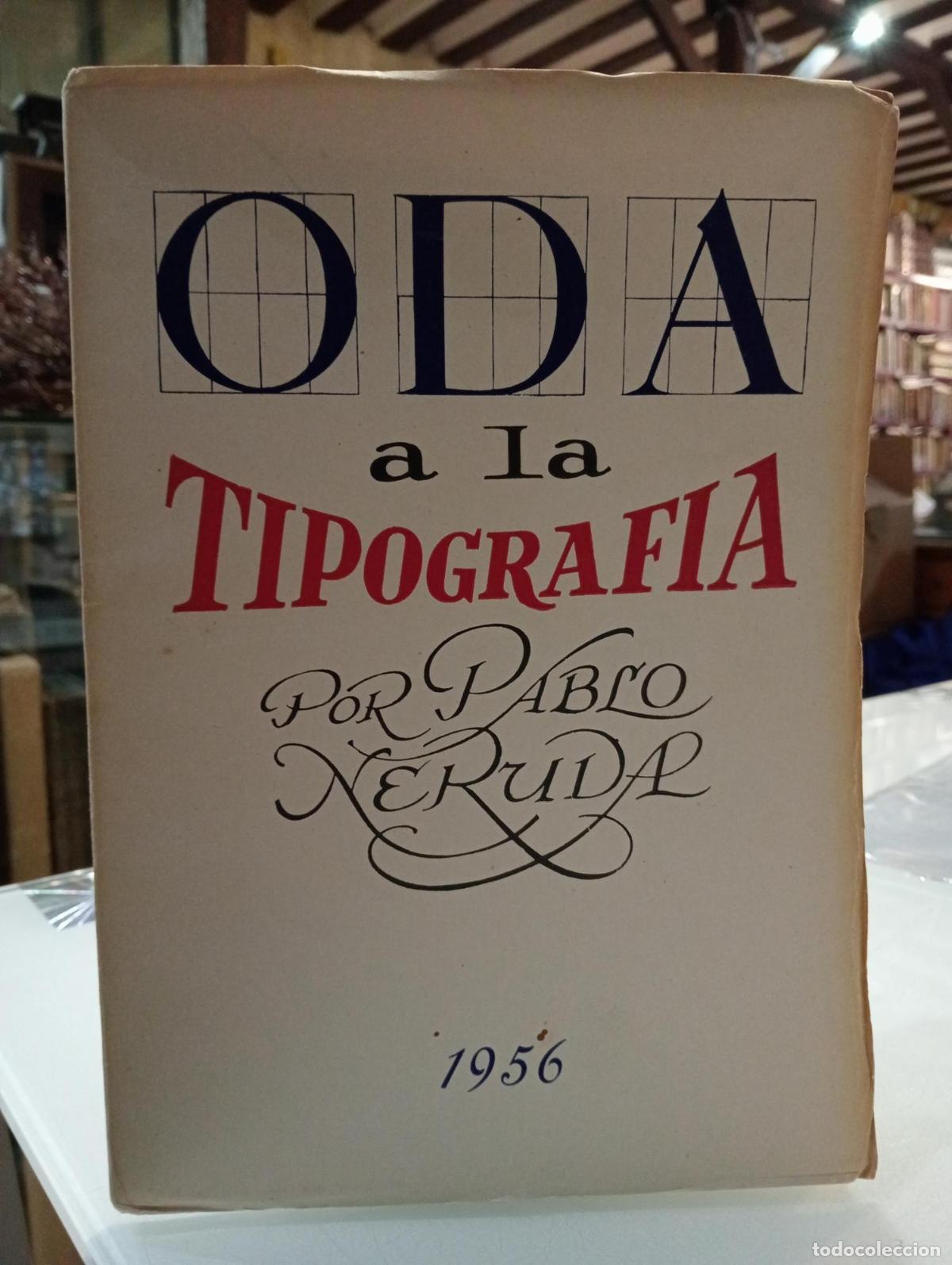 Libros: Oda a la tipograf&iacute;a - Neruda, Pablo. - Foto 1