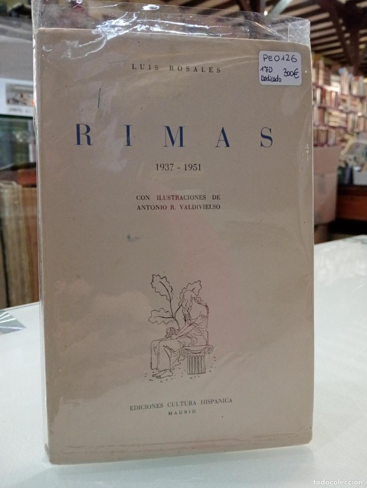 Libros: Rimas - Rosales, Luis. - Foto 1