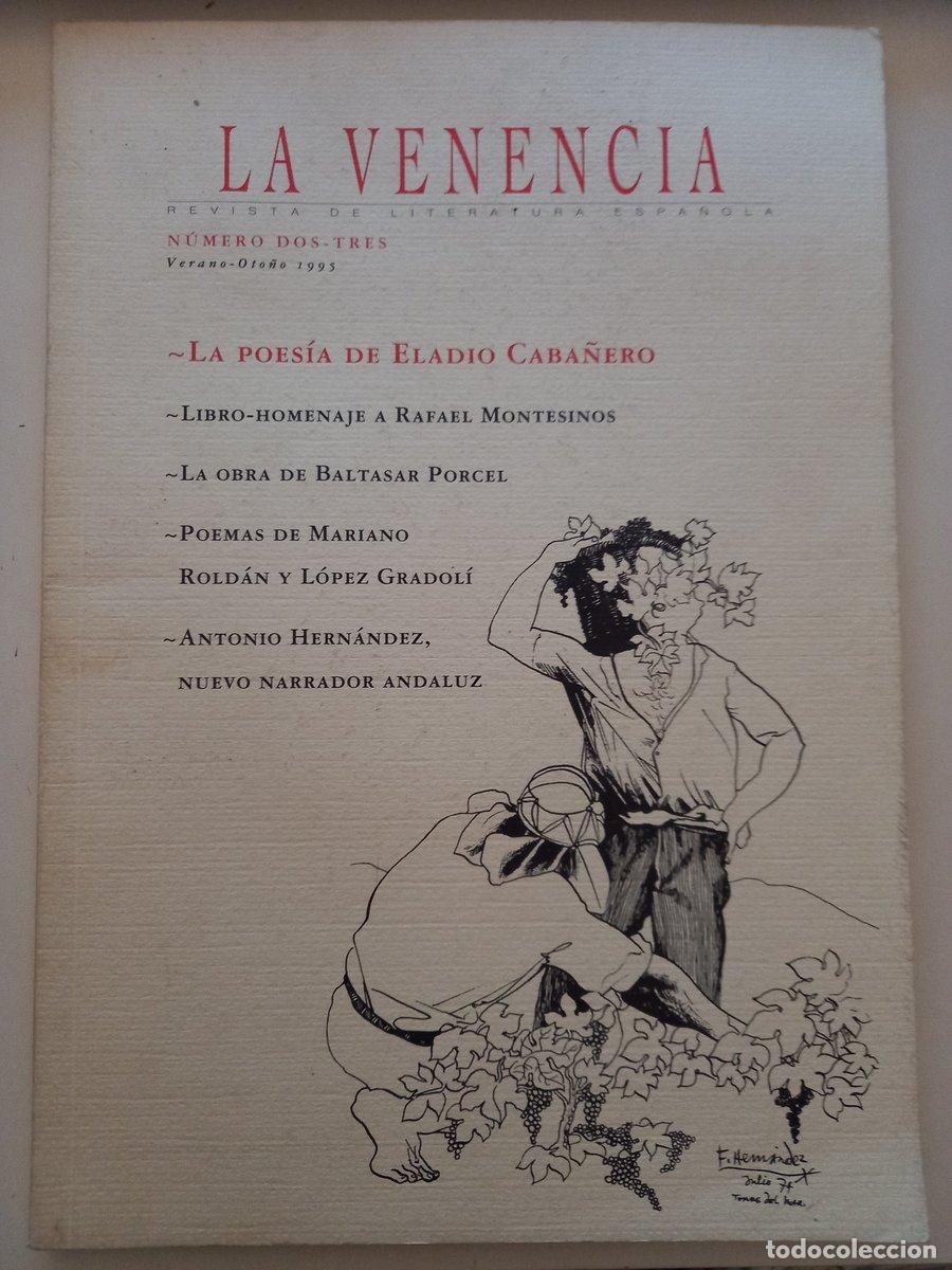 Livros em segunda m&atilde;o: La Venencia. Revista de Literatura Espa&ntilde;ola. N&ordm; 2-3. Verano-Oto&ntilde;o 1995 -