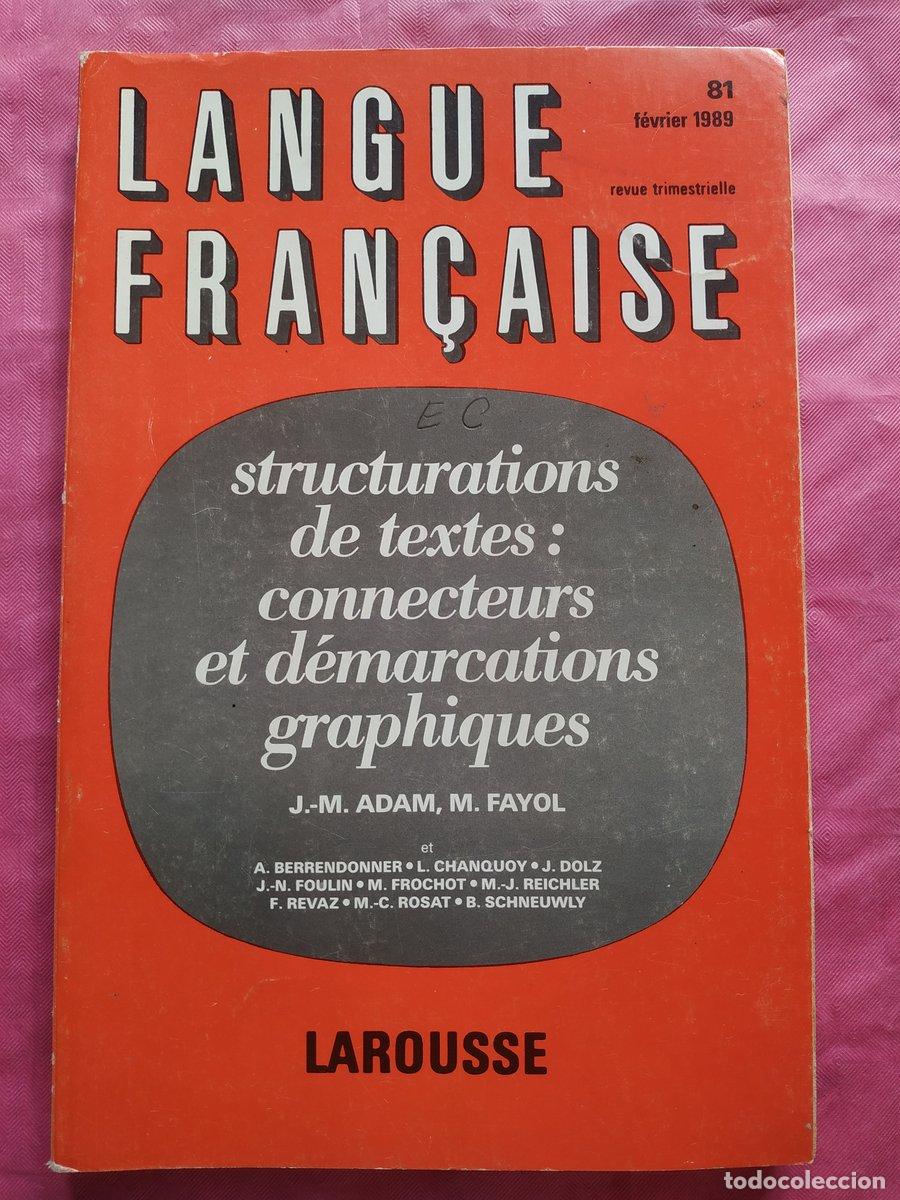 Livros em segunda m&atilde;o: Langue Fran&ccedil;aise. Structurations de textes: connecteurs et d&eacute;marcations graphiques - Adam, J.m.; Fay