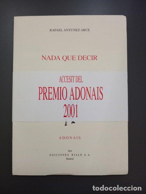 Libros: Nada que decir - Antunez Arce, Rafael. - Foto 1