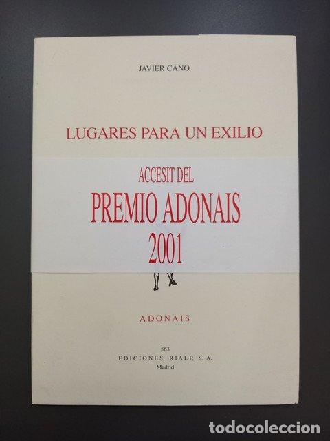 Livres: Lugares para un exilio - Cano, Javier.