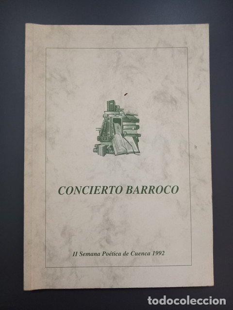 Libros: Concierto barroco. II Semana Po&eacute;tica de Cuenca 1992 -