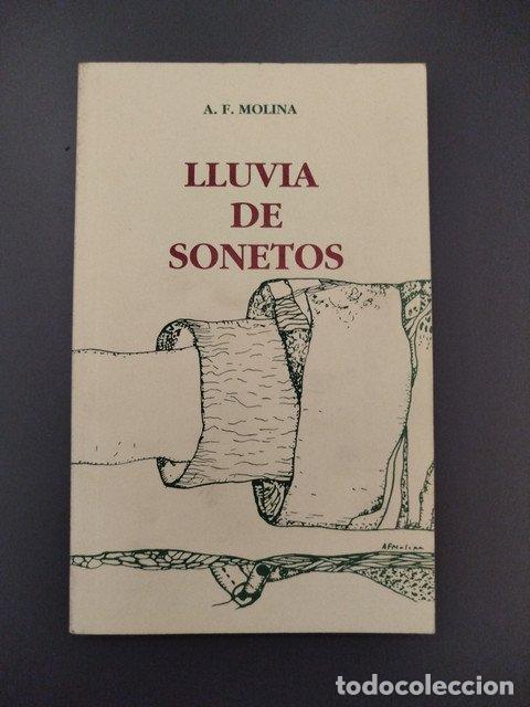 Libros: (Dedicado por el autor) Lluvia de sonetos - F. Molina, Antonio.