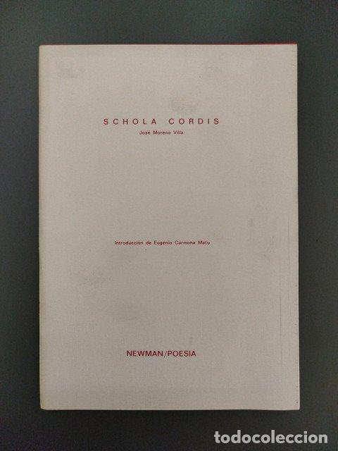 Libros: Schola Cordis - Moreno Villa, Jos&eacute;. - Foto 1