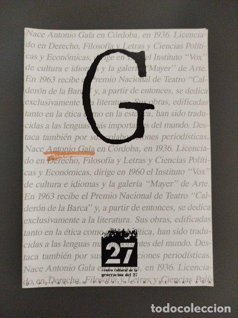 Cuaderno dedicado a Antonio Gala -