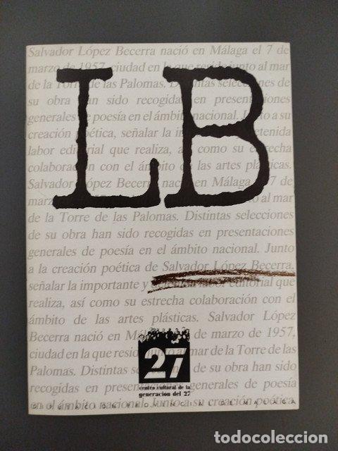 Libros: Cuaderno dedicado a Salvador L&oacute;pez Becerra - - Foto 1