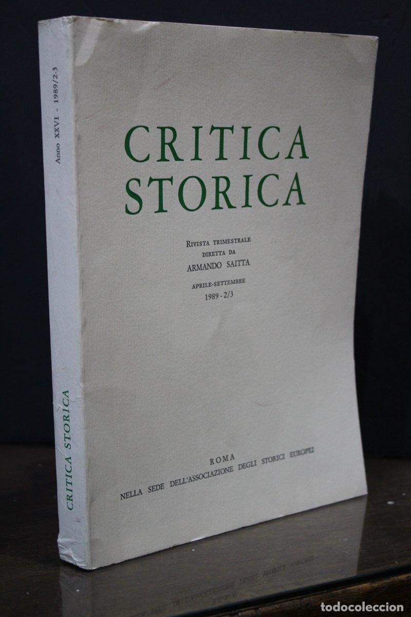 Libri di seconda mano: Critica Storica. Aprile-Settembre, 1989 - 2,3. - Vv.aa.