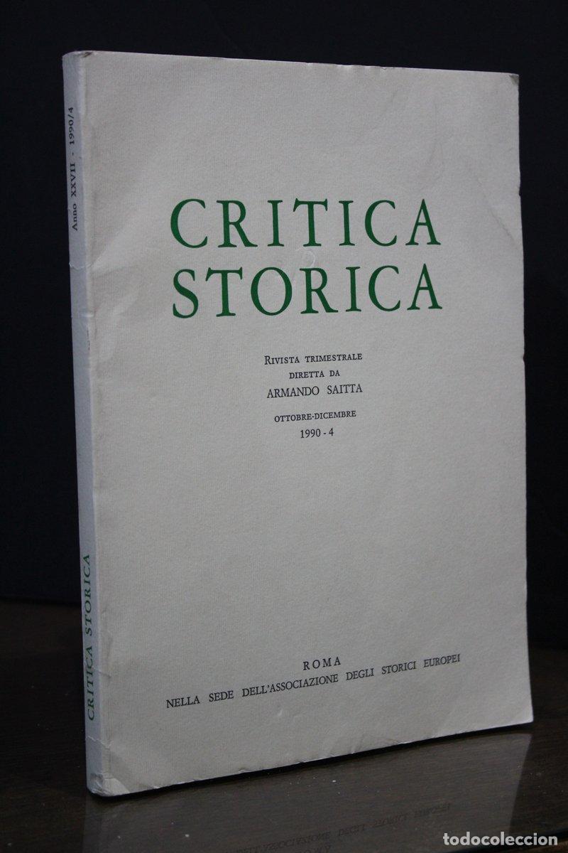 Libri di seconda mano: Critica Storica. Ottobre-Dicembre, 1990 - 4. - Vv.aa.