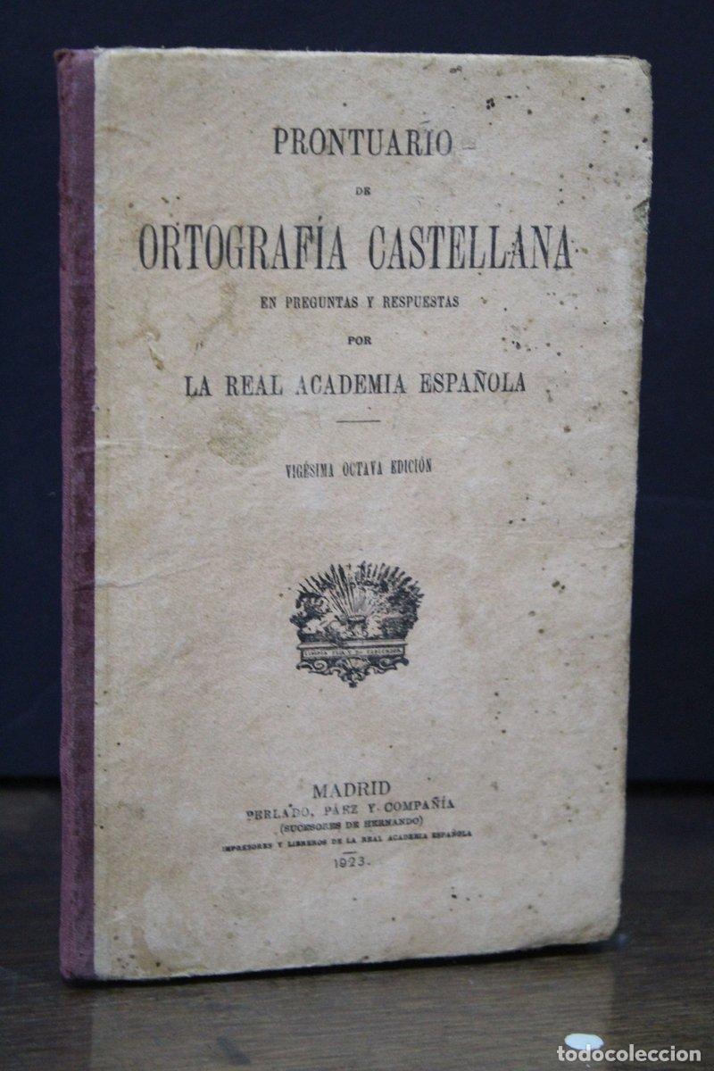 Livros em segunda m&atilde;o: Prontuario de ortograf&iacute;a castellana en preguntas y respuestas - La Real Academia Espa&ntilde;ola