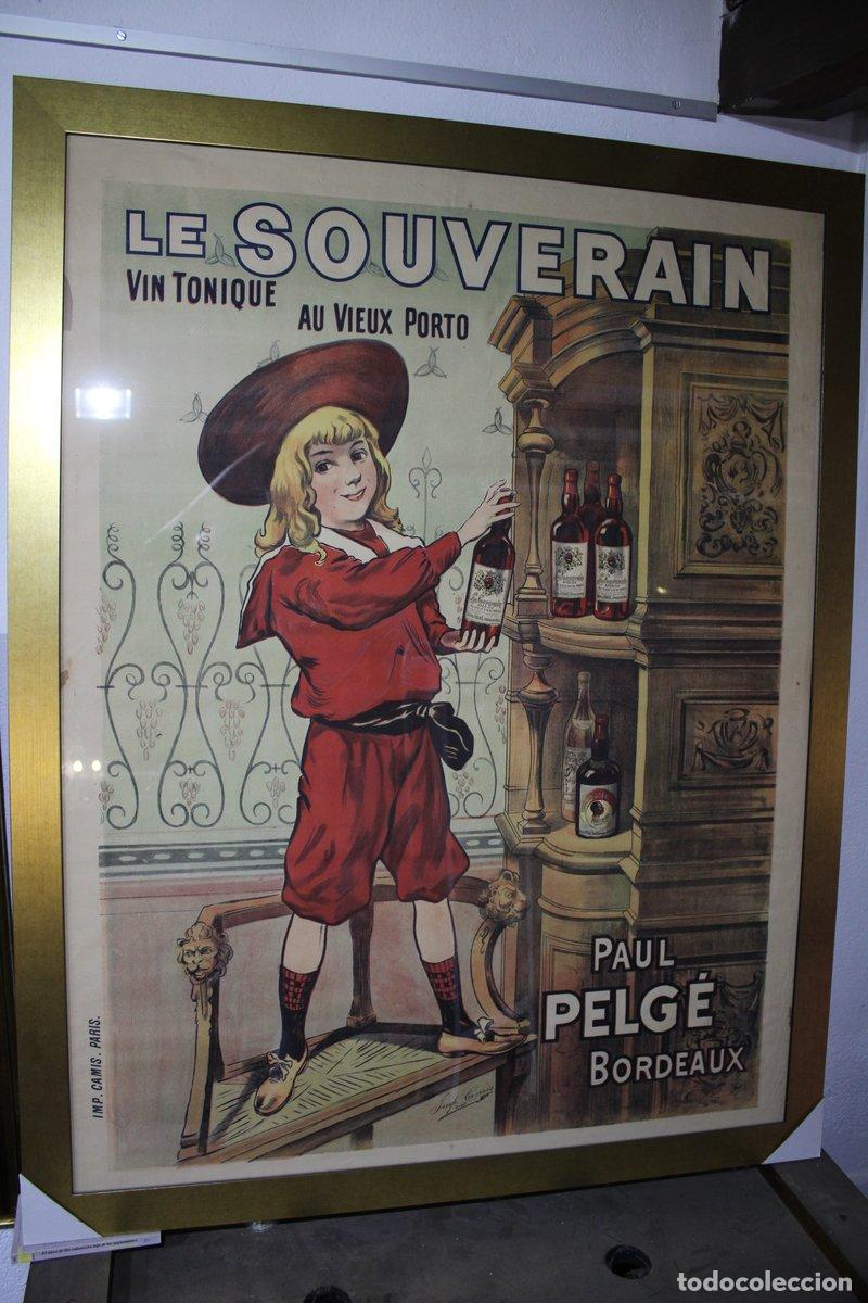 Livres: Cartel del licor Le Souverain.- C. 1900. -